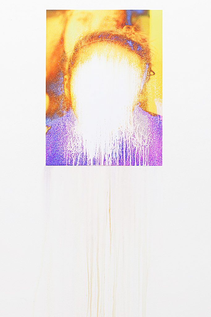 Doing life: Laura in the dark, 2012, 40cm x 60cm, photo with dissolved emulsion