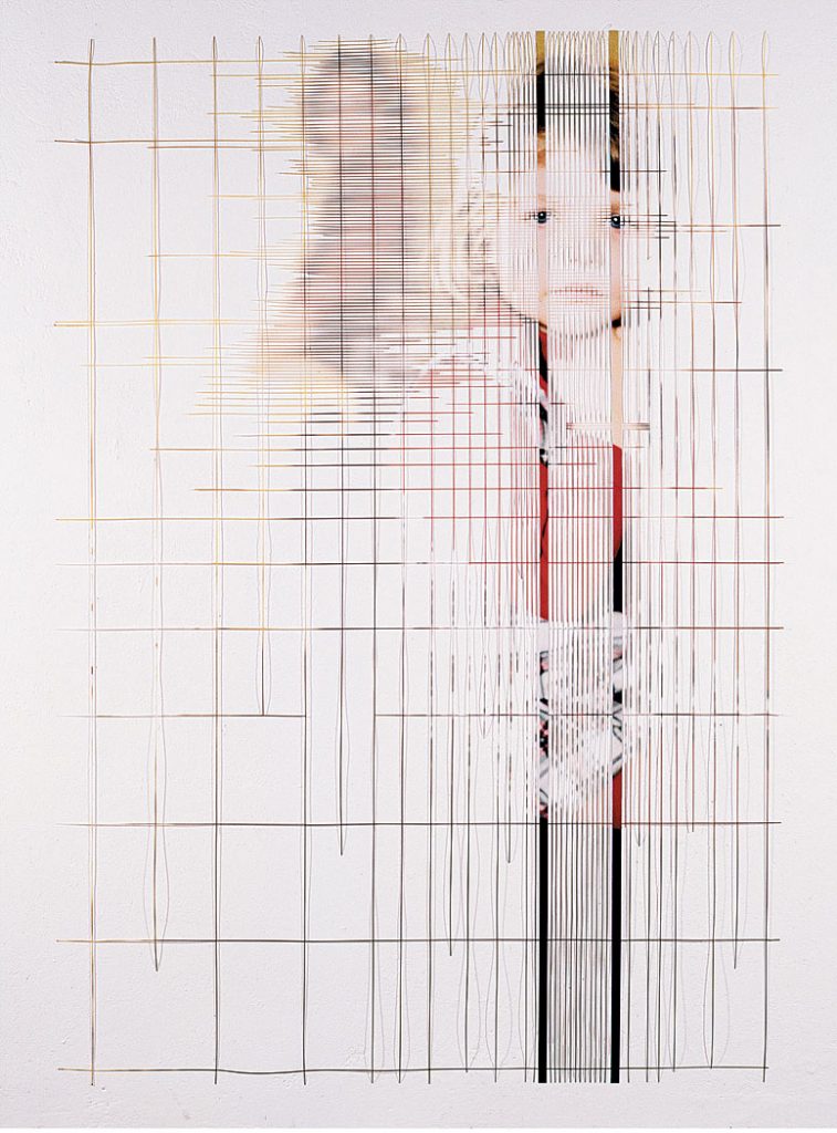 sisters, 2001, 180cm x 120cm cut out photograph