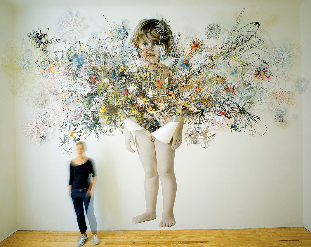 Laura's inheritance, 2003, 400cm x 500cm x 25cm cut out photographs