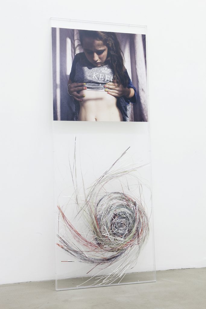 Laura unraveling, with style_2012, 160x60 cm