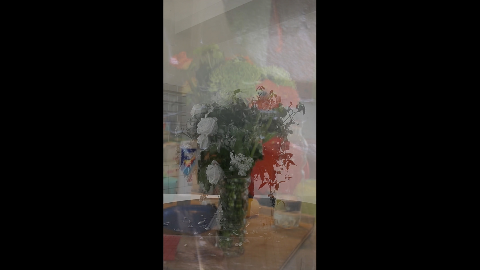 <p>Birthday flowers at 50 and 13_2012, video still</p>
