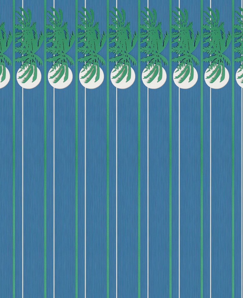 Rebel Stripe: Palm, 2016, cut paper