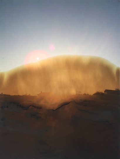 Crude oil on rag photo print, 61 x 45 cm