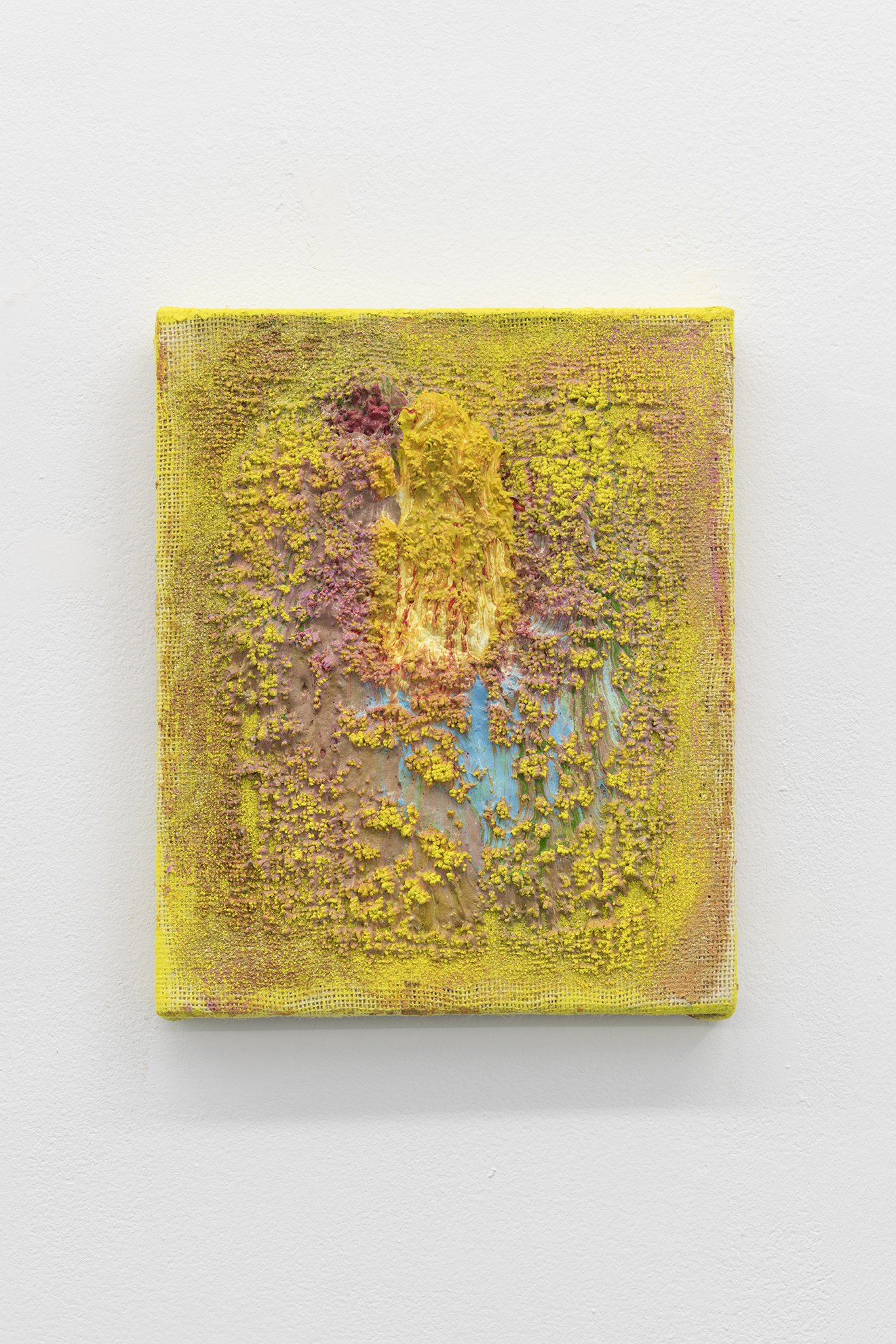 <p>Mesh (pollen), acrylic paint in needlepoint mesh, 32,5 x 24 cm</p>
