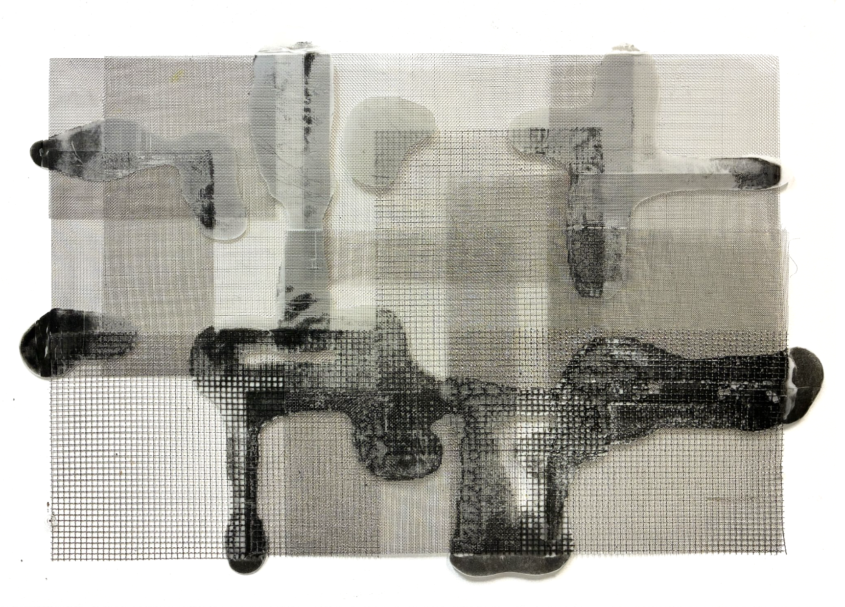 <p>Pressure Points_Culvert 3_2026_Metal meshes, acrylic medium, carbon transfer_53x73cm</p>
